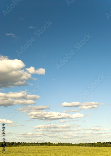 Beautiful farmlands with  clouds 2