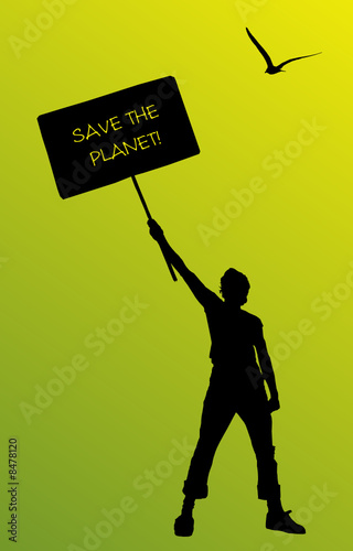 Save the planet, vector illustration