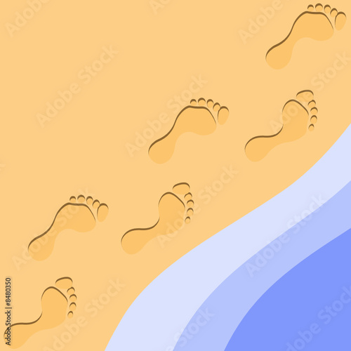 Foot Prints in the Sand