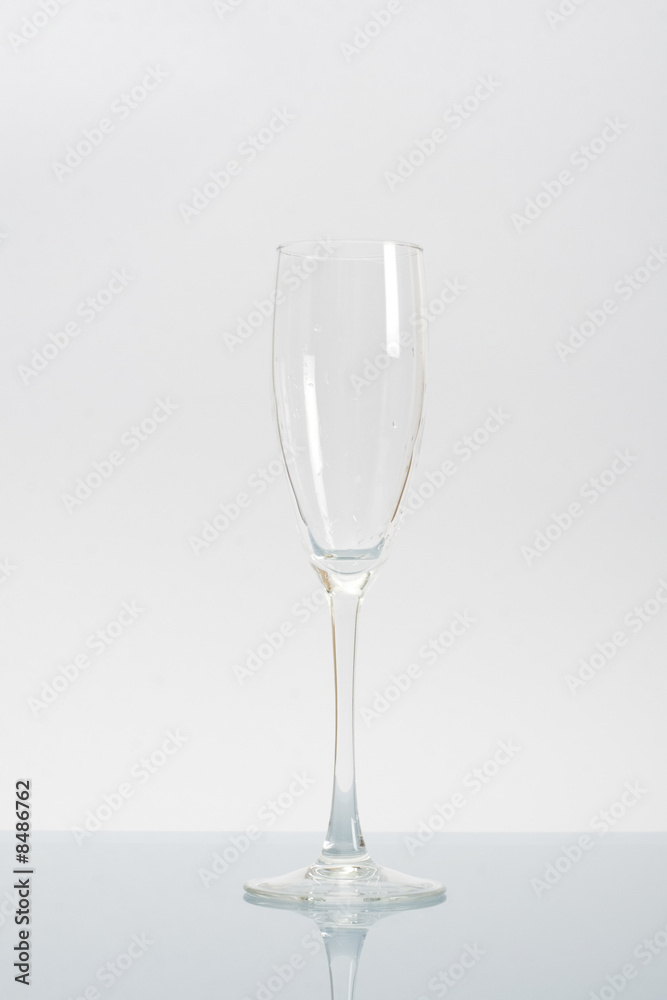 image of an empty cup made of clear glass