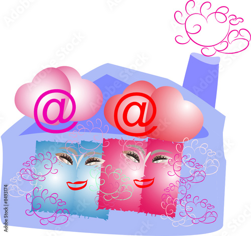 The house, mail, love, pair.