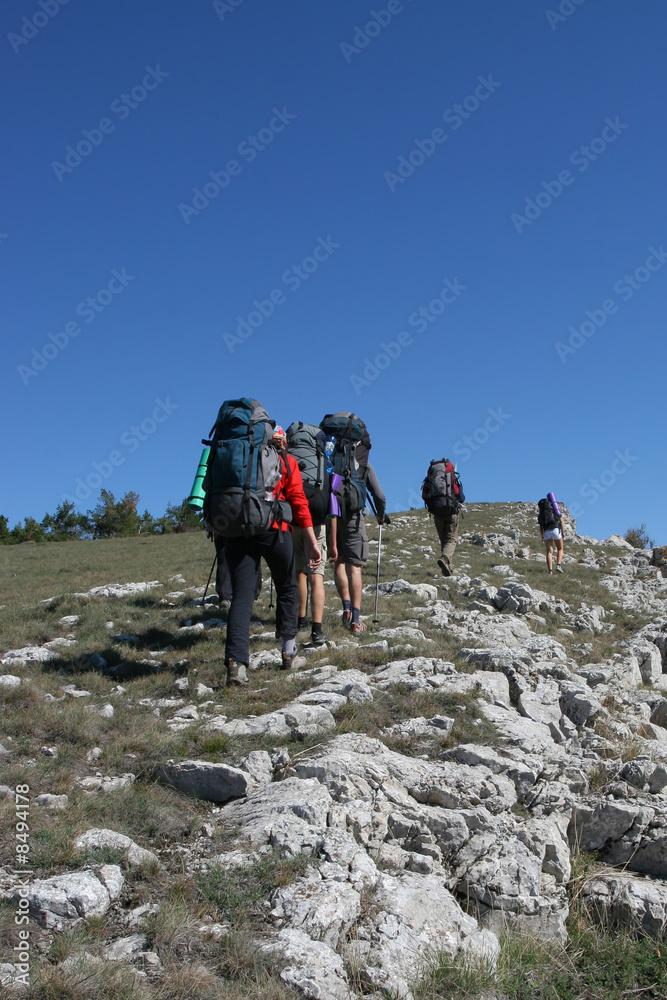 Fototapeta premium Hiking in the mountains
