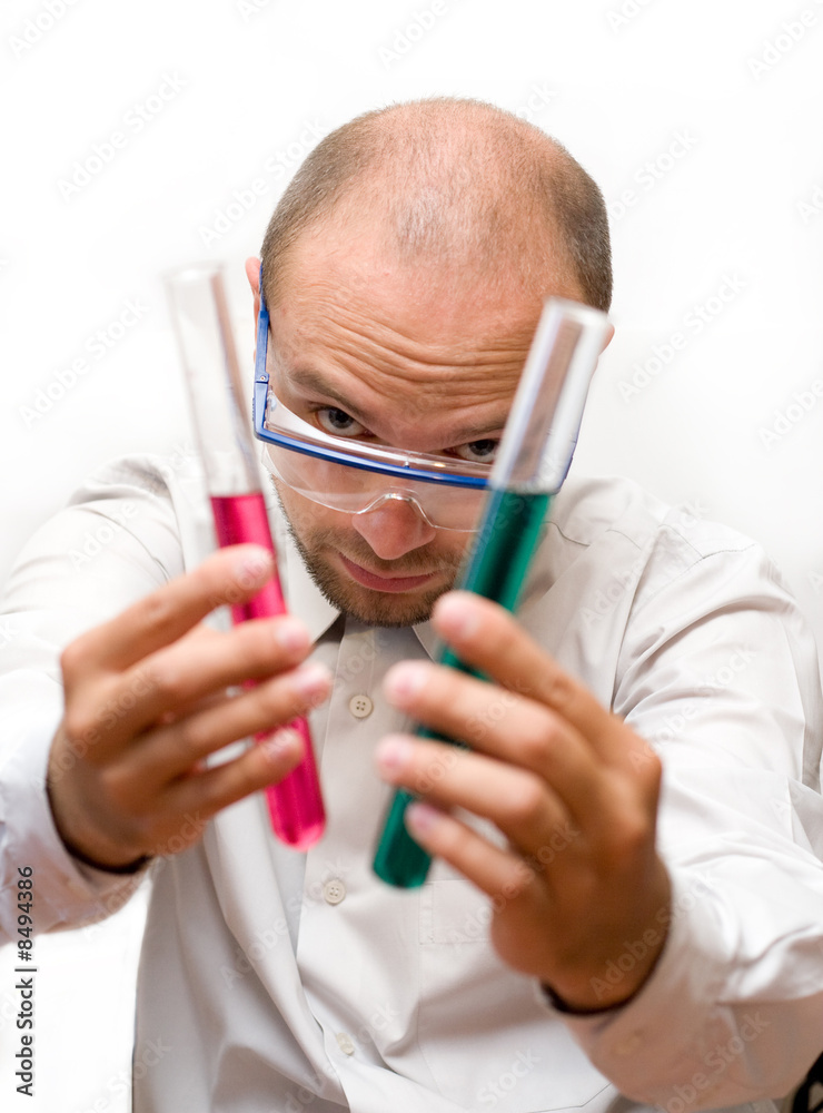 Naklejka premium Lab experiment
