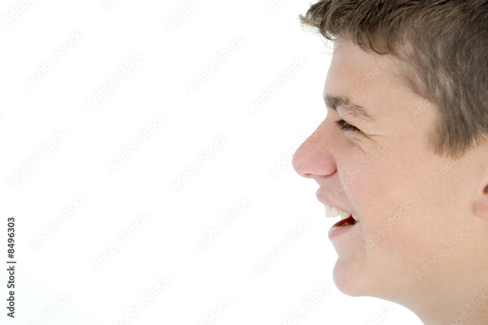 Obraz premium Teenage boy laughing