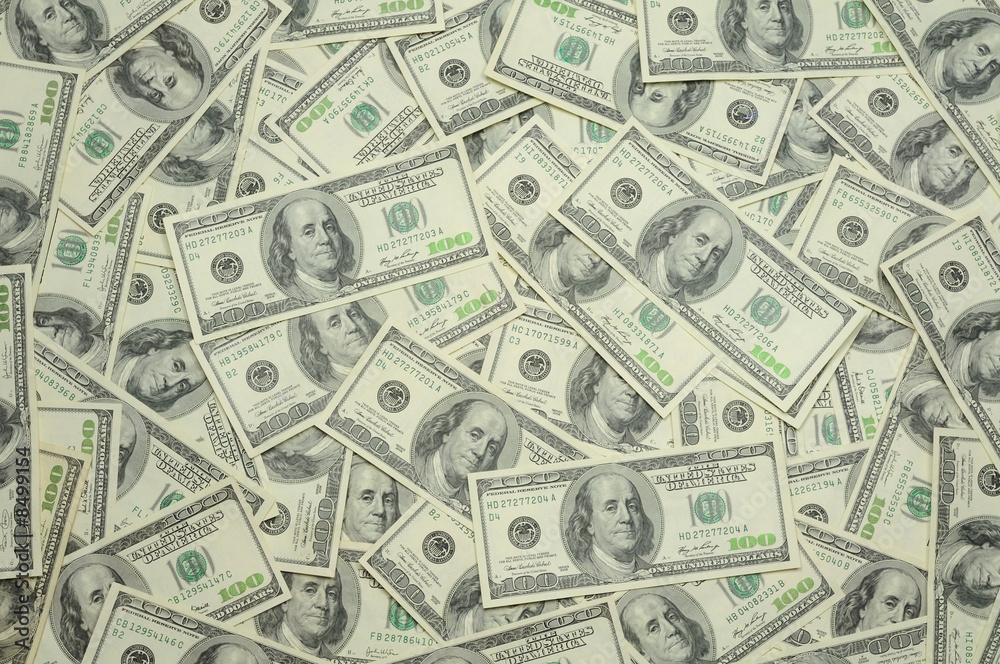US one hundred dollar bills background US one hundred dollar bills background