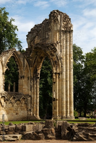 Ruins of St Mary's Abbey, York, England © Benedictus