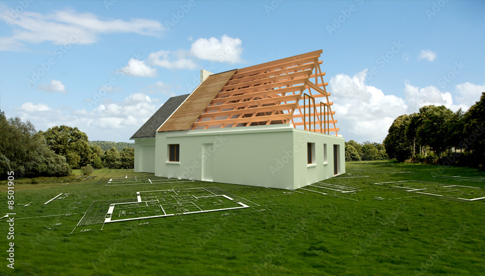 Obraz premium Maison construction 04