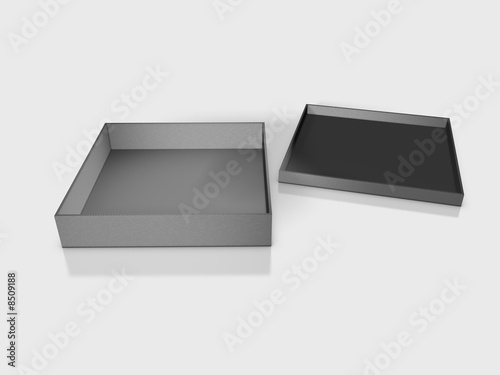 Blank boxes - Box package on white background
