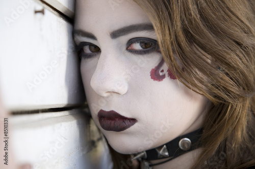 Close-up Portrait Of Gothic Girl