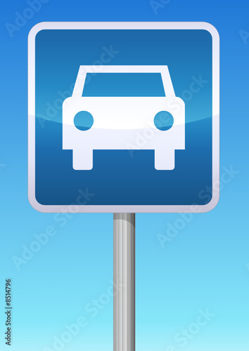 Panneau de signalisation route à accès réglementé