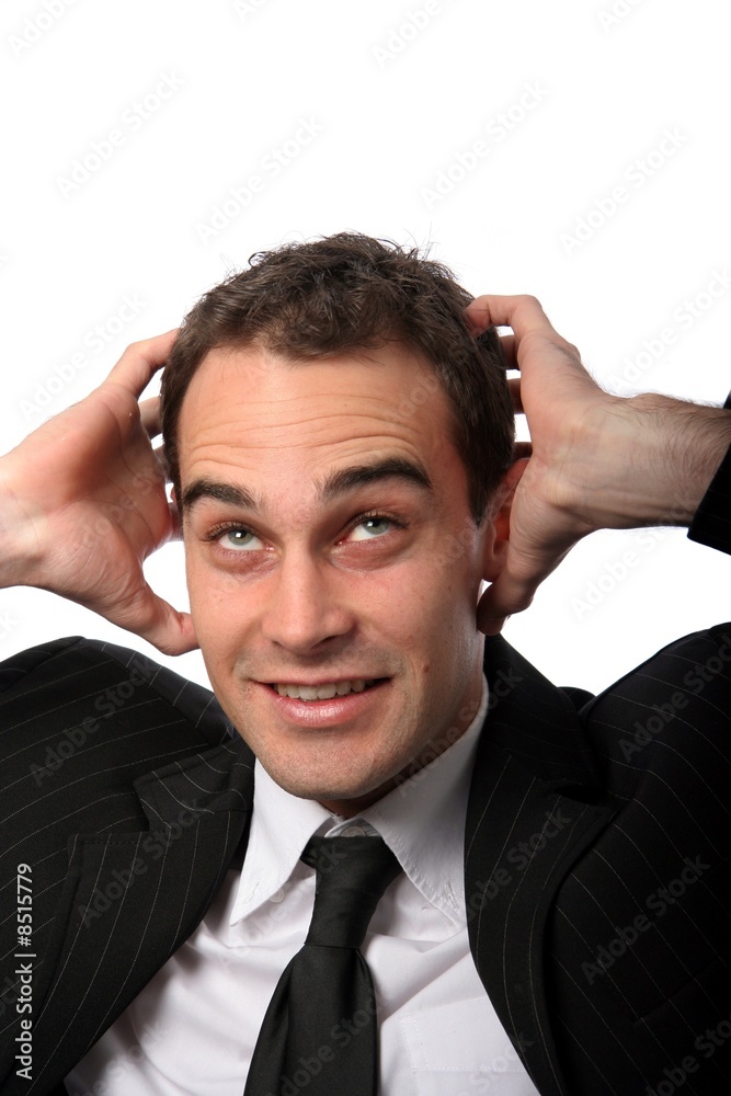 Stressed Young Businessman