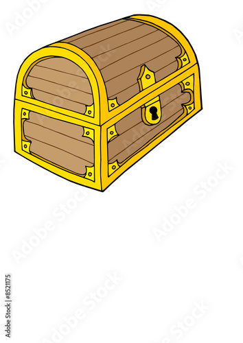 Treasure chest vector illustration