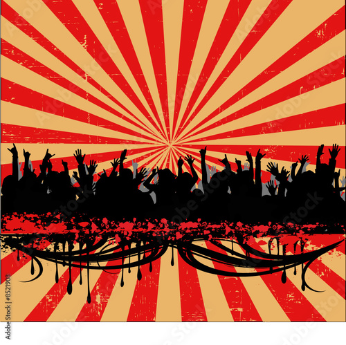 People at the concert (VECTOR)
