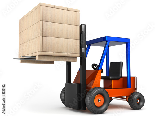 forklift hoist wooden box