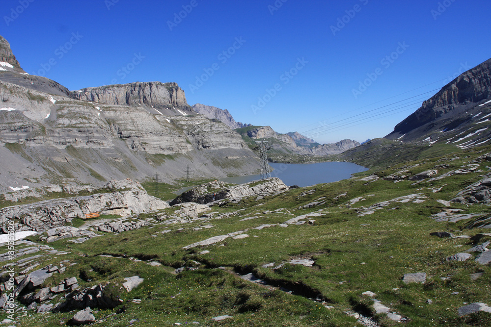 Fototapeta premium Gemmipass mit Daubensee