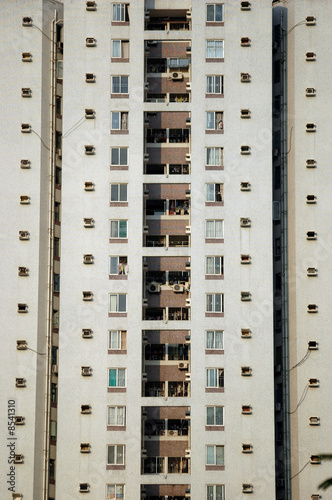 Residential building closeup photo