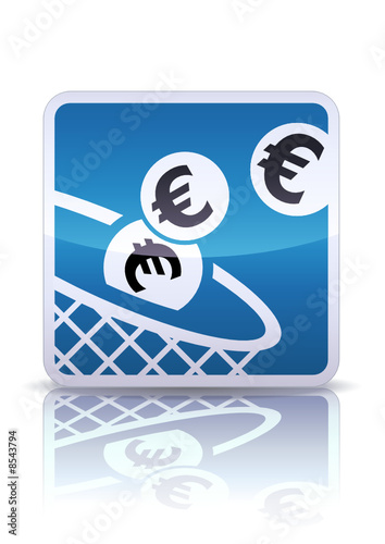 Panneau de signalisation péage monnaie (reflet métal)