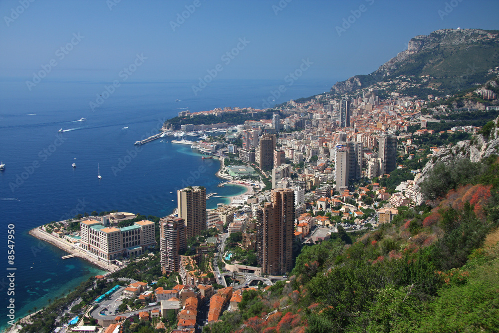Vue aérienne de Monte Carlo