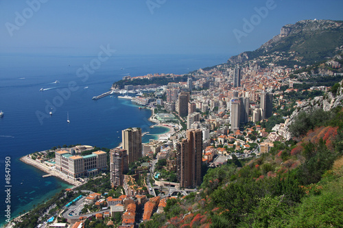 Vue aérienne de Monte Carlo