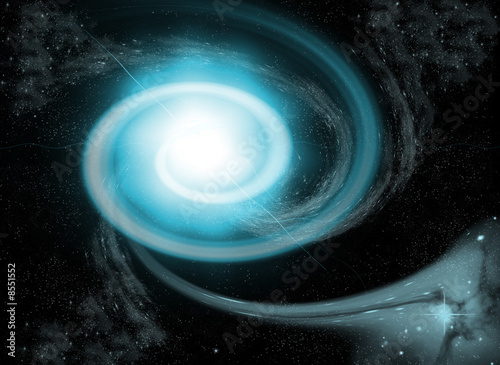 blue nebula at space, universe