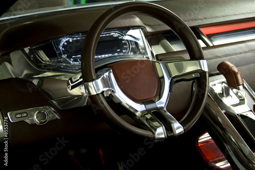 Billede på lærred car dashboard of concept car