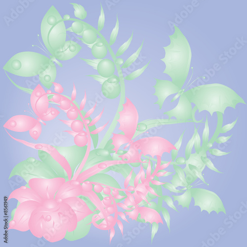 Abstract floral background.