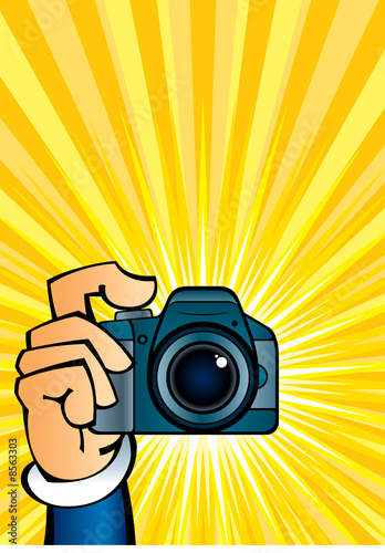 camera in hand