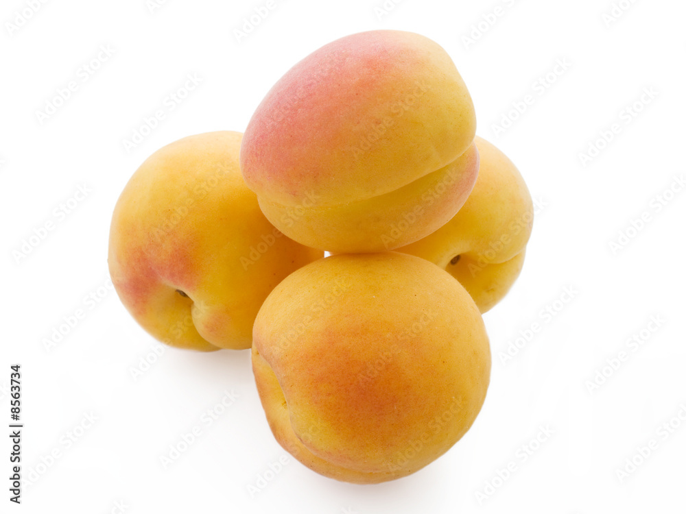 pile of fresh apricots isolated on white pile of fresh apricots isolated on white