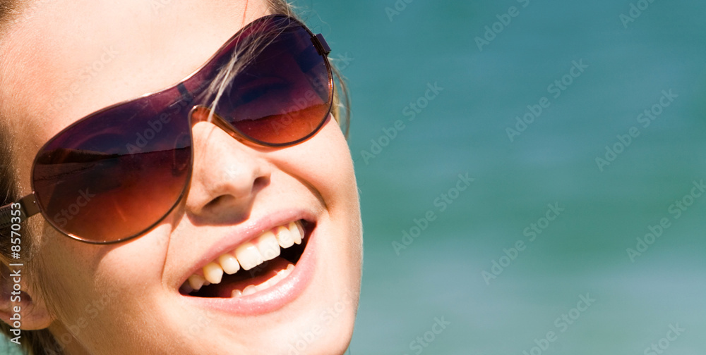Girl with sunglasses Girl with sunglasses