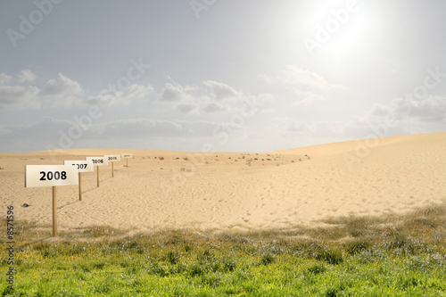 Danger warm - Desertification photo
