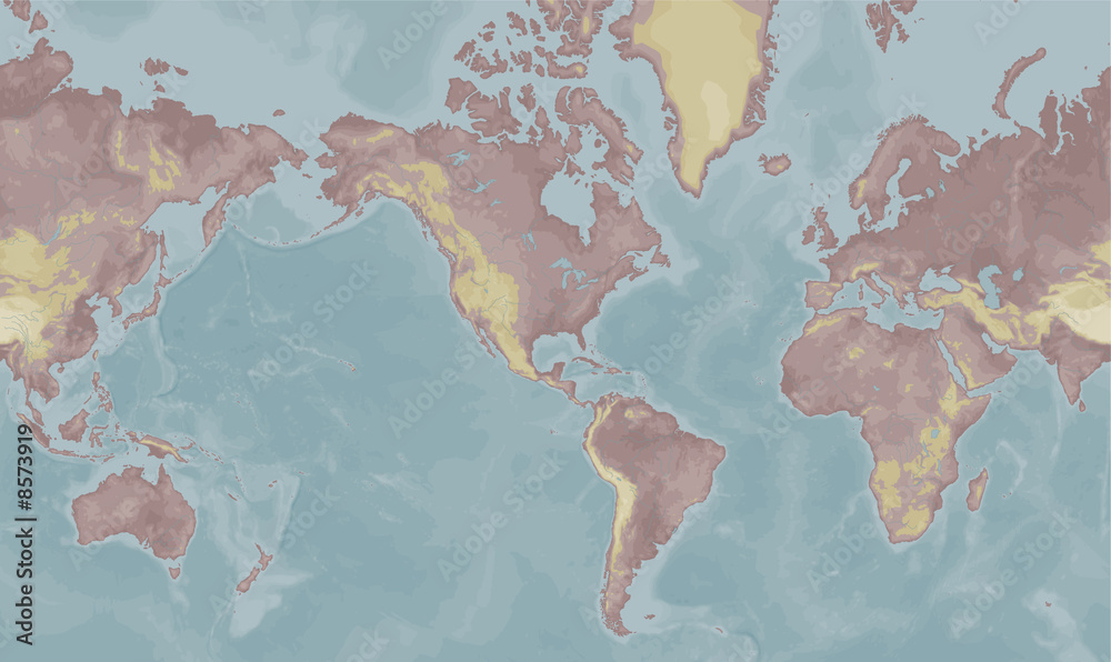 Mercator world map Mercator world map