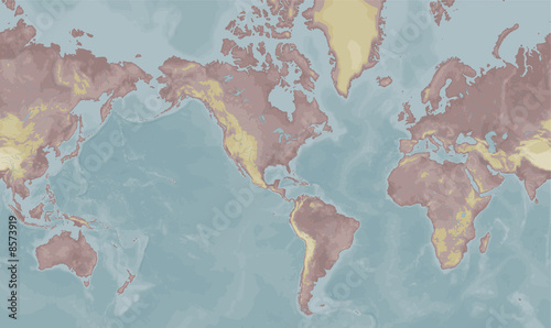 Mercator world map