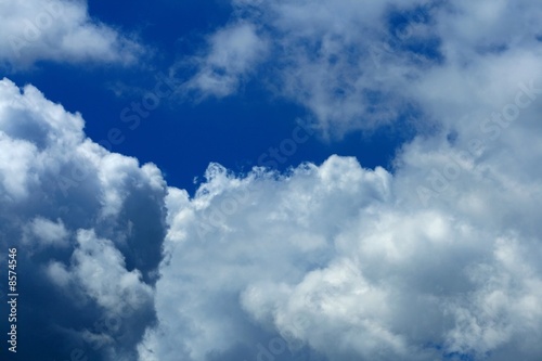 Dramatic blue sky