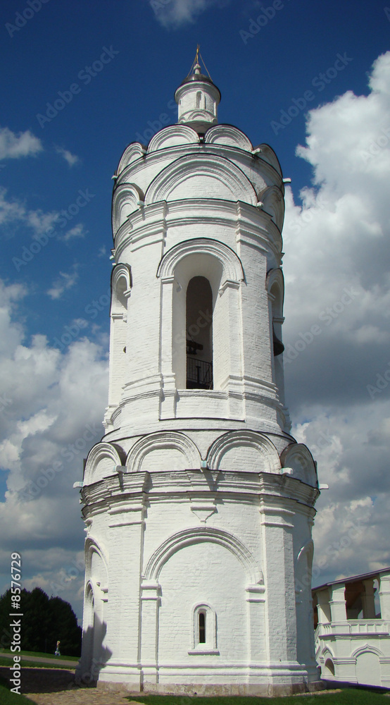 Georgievskaja a belltower 16 century. Museum reserve Kolomna