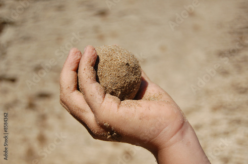 Obraz na płótnie Sand ball w salonie