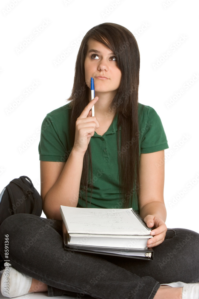 Teen Doing Homework Teen Doing Homework