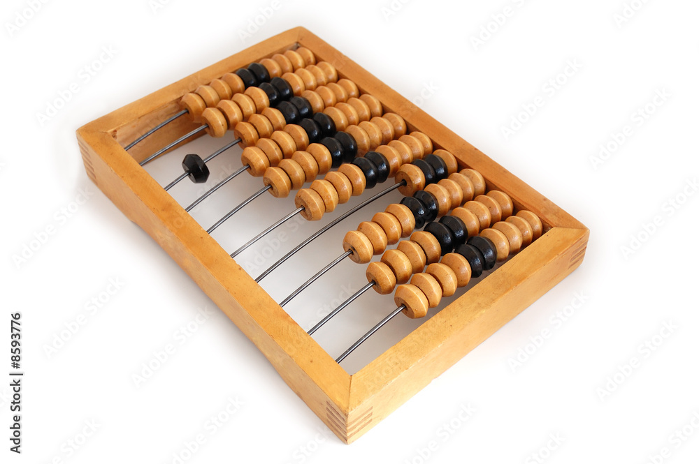 abacus on white abacus on white