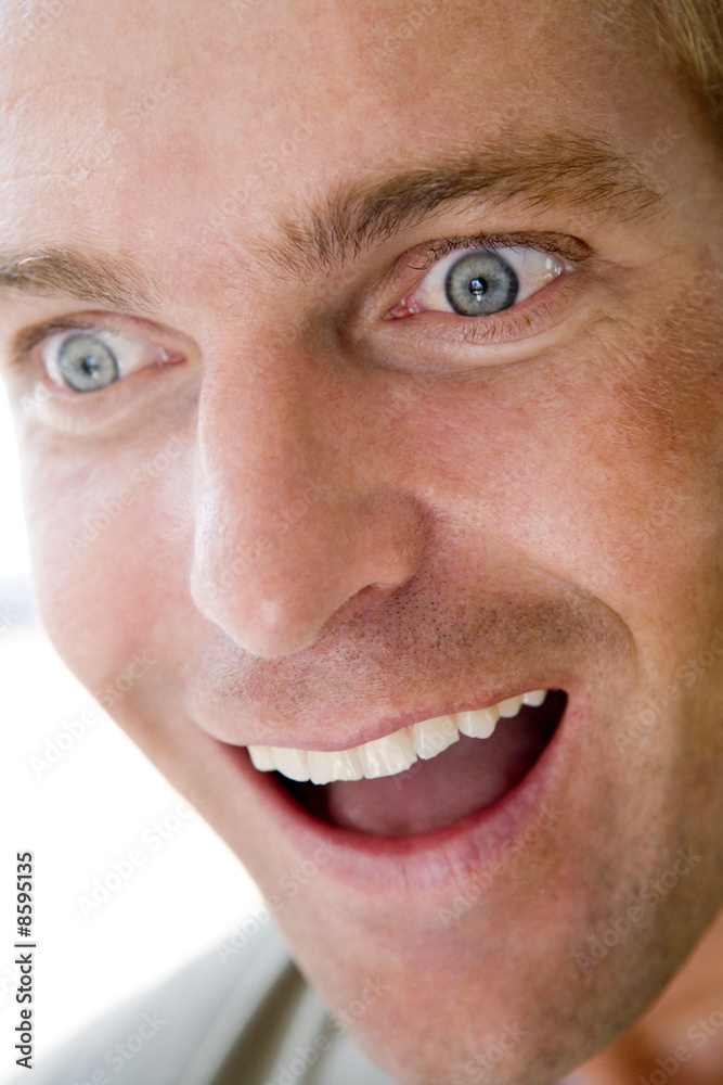 Fototapeta premium Head shot of man smiling