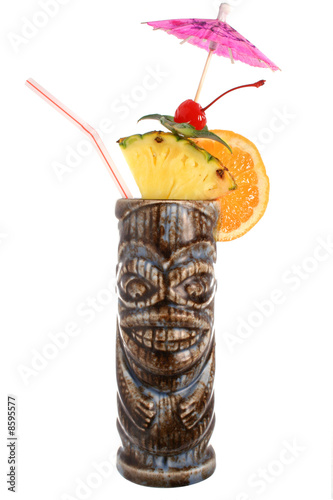 Canvas Print Flamboyant tropical drink