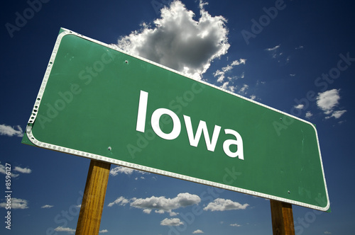 Iowa Road Sign photo