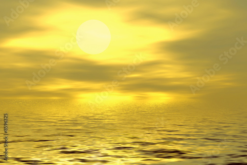 Fototapeta Naklejka Na Ścianę i Meble -  gold sunset
