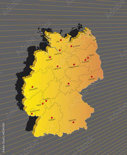 3D Deutschlandkarte