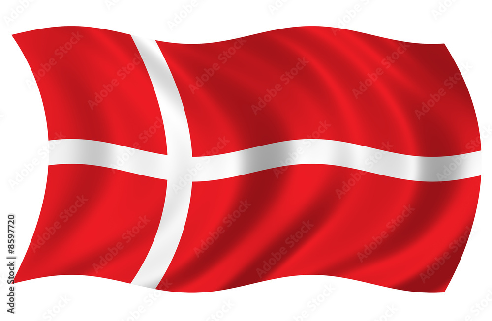 Fototapeta premium Dänemark Fahne