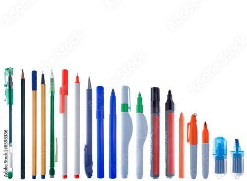 Alignment of different kinds of writing instruments