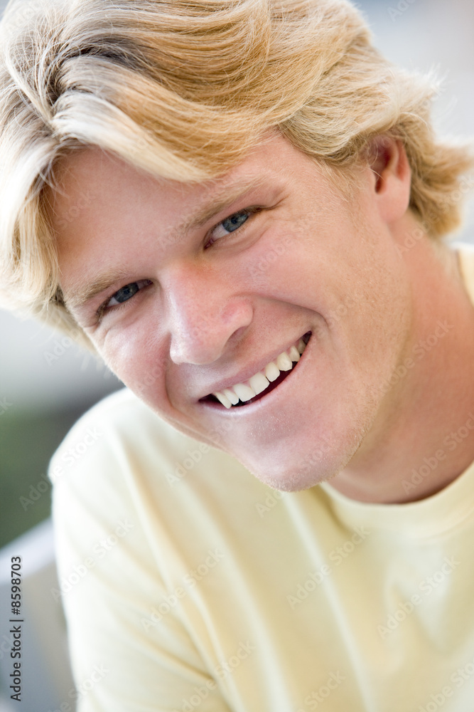 Head shot of man smiling Head shot of man smiling