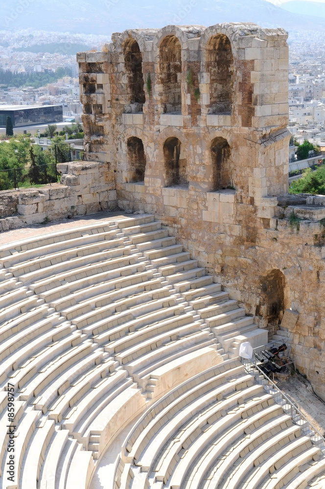 The Odeon of Herodes Atticus - theatre in Athens, Greece