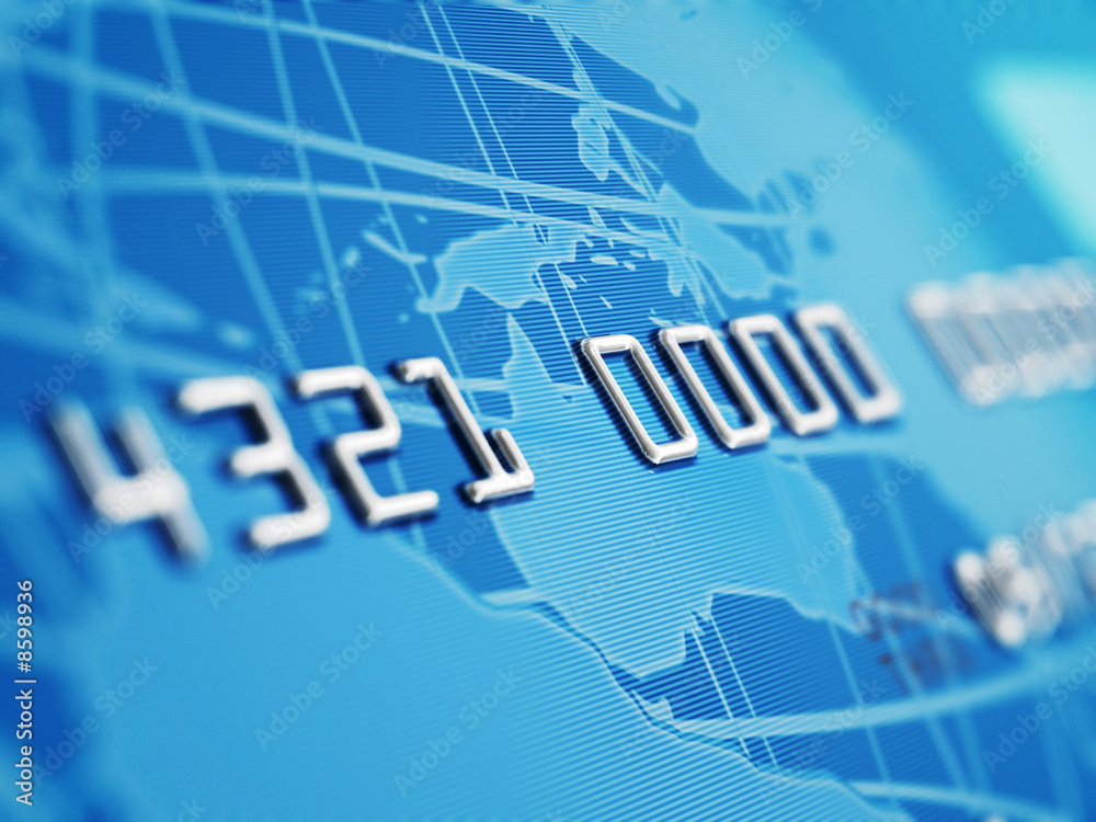 Fototapeta premium Credit Card Macro
