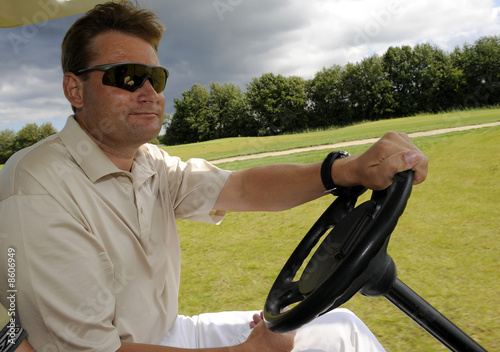 Golf cart driver