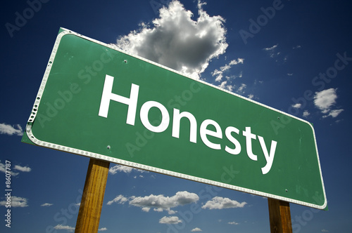 Honesty Road Sign photo