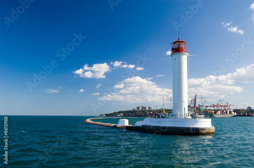 Lighthouse in the black sea